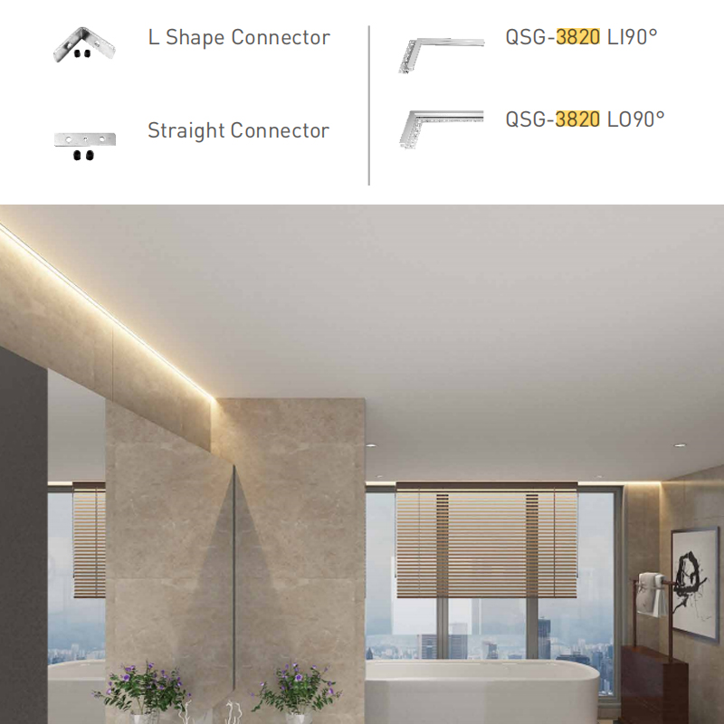 Anti Glare Plaster In Wall Washer LED Profile For 10mm Strip Light Anti Glare Plaster In Wall Washer LED Profile For 10mm Strip Light